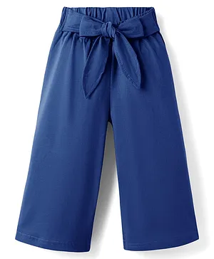 Babyhug
                              Single Jersey Knit Full Length Solid
                              Palazzo With Applique - Blue