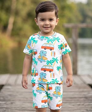 Babyhug 100% Cotton Knit Beach...
