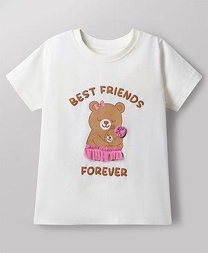 Babyhug Cotton Knit T-Shirt with Graphic Print Half Sleeves Multi Color 18-24 Months