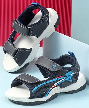 Cute Walk by Babyhug Velcro Closure Solid
                      Sandals - Navy Blue
