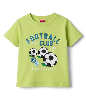 Babyhug Cotton Knit T-Shirts Half Sleeves Graphic Multi Color 6-9 Months