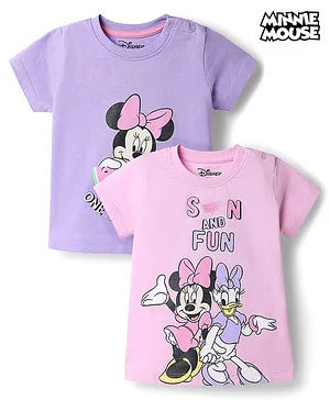 Babyhug Disney Cotton Knit T-Shirt
                              Half Sleeve Round Neck Minnie and Friends
                              Graphic Multi Color 3-6 Months Pack of 2
