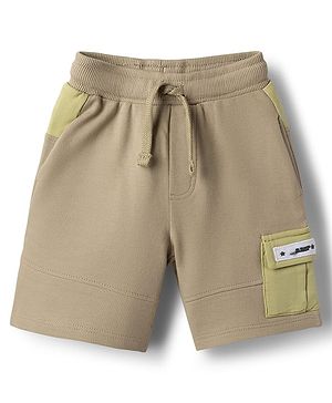 Babyhug Terry Knit Mid Thigh Solid Shorts - Multicolor