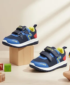 LIBERTY Colour Blocked Velcro Closure Shoes -
                      Navy Blue