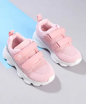 Cute Walk by Babyhug Velcro Closure Solid Color Sneaker - Pink