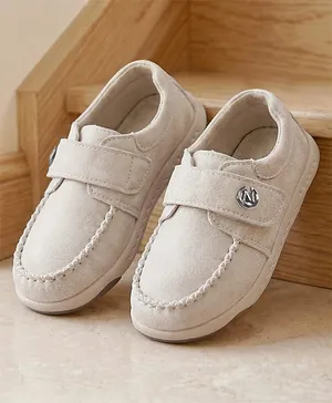 Cute Walk by Babyhug Velcro Closure Formal
                      & Party Wear Shoes - Beige