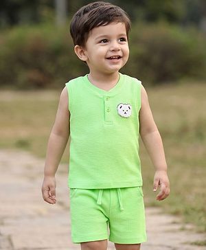 Babyhug Waffle Knit Sleeveless...