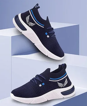 BERSACHE Brand Logo Designed Slip On Shoes -
                      Blue