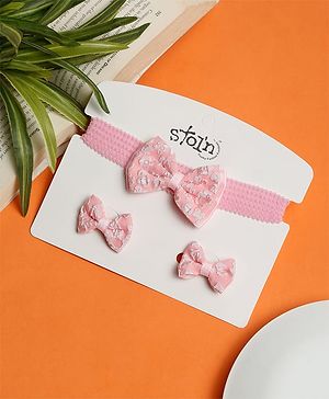 Stoln Floral Embroidered Bow...