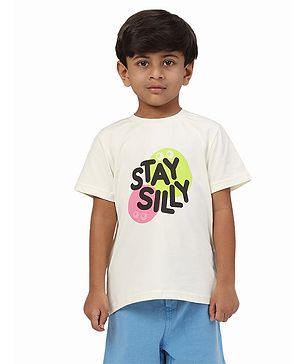 PILOLO Cotton Knit Half Sleeves...
