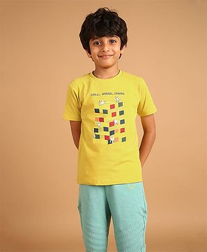 PILOLO Cotton Knit Half Sleeves...