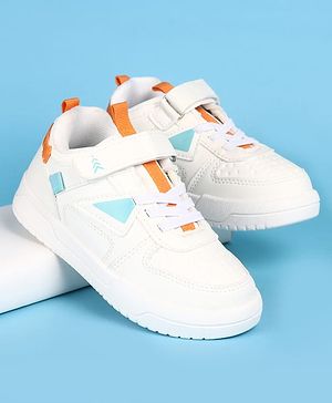 Pine Kids Velcro Closure Solid Casual Shoes - White