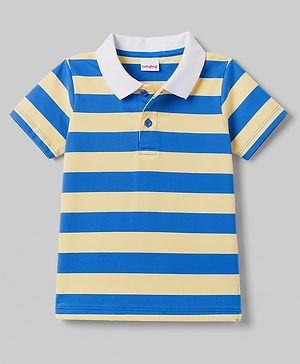 Babyhug Cotton Knit Polo Tee with Graphics Multi Color 12-18 Months