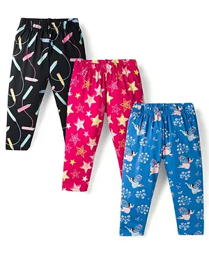 CUCUMBER Sinker Knit Full Length
                              Printed Leggings Pack of 3 - Multicolor