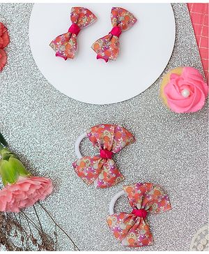 Ribbon candy Floral Printed Bow...
