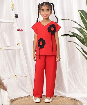 NEUDIS Knit Half Sleeves Floral...