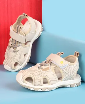 Cute Walk by Babyhug Velcro Closure Solid
                      Sandals - Beige