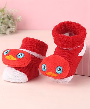 Cute Walk by Babyhug Socks Shoes With Applique - Multicolor
