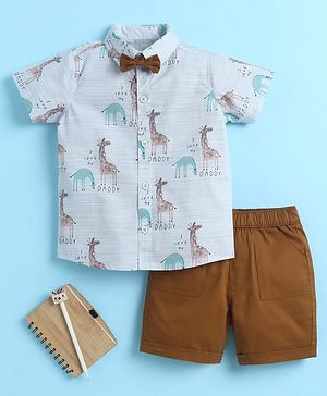 BUMZEE Cotton Woven Half...