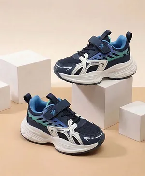 Cute Walk by Babyhug Velcro Closure Solid
                      Sneaker Shoes - Navy Blue