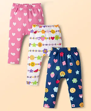 Babyhug Cotton Knit Full Length
                              Diaper Leggings with Fruit & Heart
                              Print Pack of 3 - Multicolor
