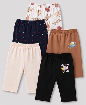 OHMS Single Jersey Knit Full Length
                              Printed Lounge Pants Pack of 5 -
                              Multicolor