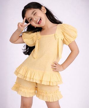 PURPLE UNITED KIDS Cotton Woven...