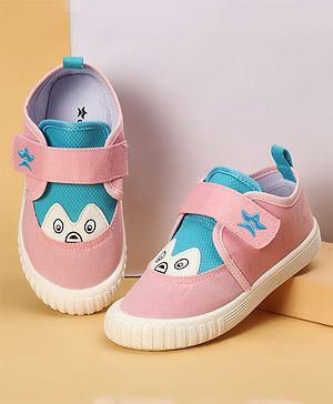 Cute Walk by Babyhug Velcro Closure Casual Shoes with Animal Print - Pink