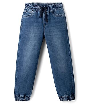 Pine Kids Denim Woven Washed Full Length Jeans - Blue