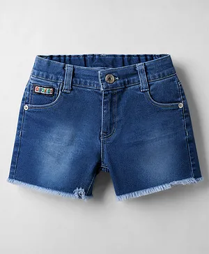 Olio Kids
                              Knit Above Knee Length Solid Denim Shorts
                              - Light Blue