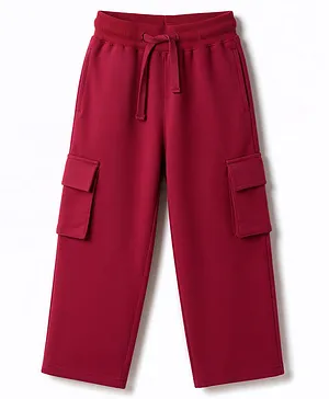 Pine Kids Knit Full Length Lounge
                              Pant With Cargo Pockets - Red