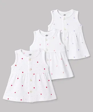 Zero Cotton Knit One Piece
                                  Dresses/Frocks Sleeveless Sinker Apple
                                  AOP S Multi Color 0-1 Month