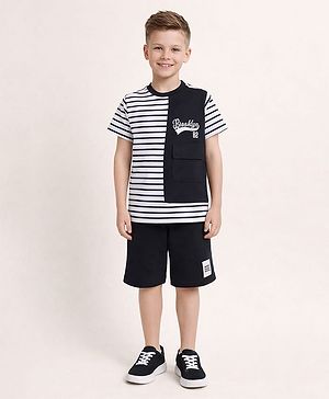 Little Marine Cotton Blend Knit...