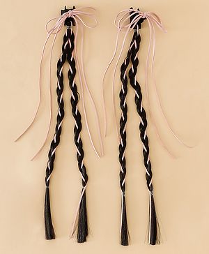 Pine Kids Free Size Hair Extensions - Pink