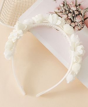 Pine Kids Free Size Hair Bands -White