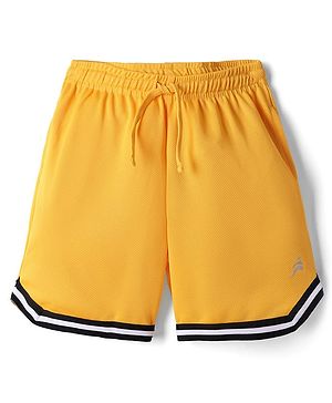 Pine Active Knit Solid Basketball Shorts - Yellow
