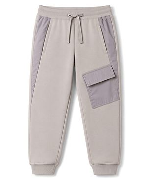 Pine Kids Cotton Knit Full Length Lounge & Track Pant -Grey