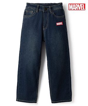 Pine Kids Marvel Full Length Denim Jeans with Marvel Patch in Blue