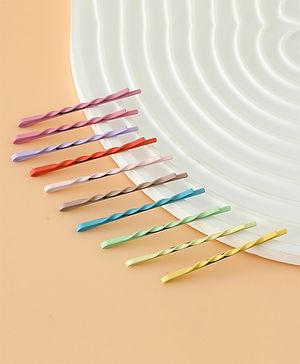 Pine Kids Hair Pins And Clips  - Purple & Green