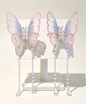 Pine Kids Butterfly Pearl Baby Hair Clip - Pink