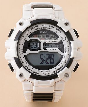 Pine Kids Free Size Digital Watch - Black