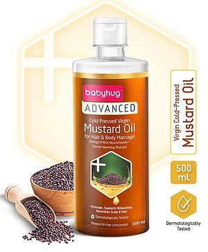 Babyhug Advanced Cold-Pressed Virgin Mustard Oil - 500 ml