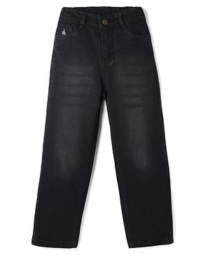 Pine Kids Denim Woven Full Length Jeans - Black