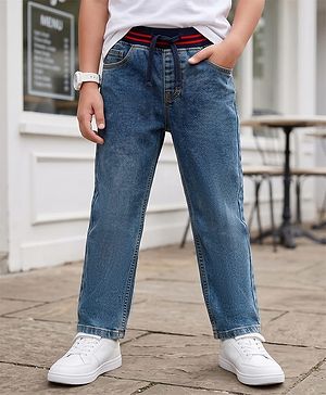 Pine Kids Denim Woven Full Length Jeans - Navy Blue
