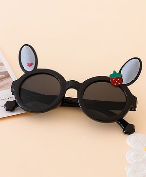 Babyhug Solid Coloured Sunglasses With Applique - Black