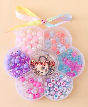 Babyhug Free Size DIY Bead Jewellery Making Set - Multicolor