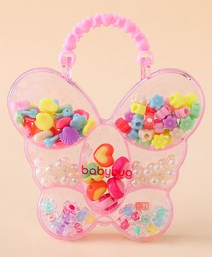 Babyhug Free Size DIY Bead Jewellery Making Set - Multicolor
