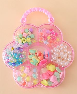 Babyhug Free Size DIY Bead Jewellery Making Set - Multicolor