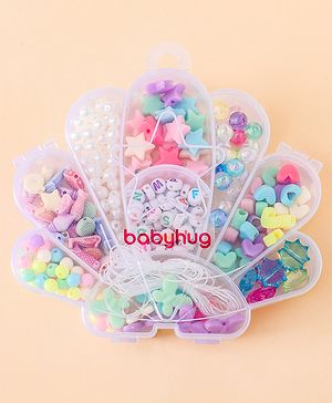 Babyhug Free Size DIY Bead Jewellery Making Set - Multicolor