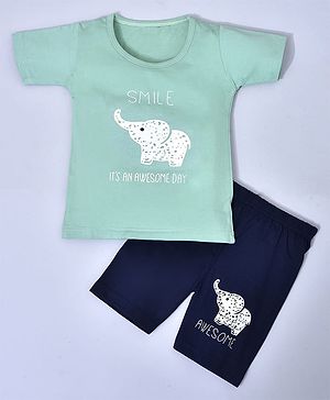 HRIT Cotton Knit Half Sleeves...